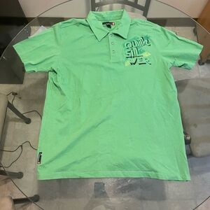 Quiksilver Mint Green Polo Shirt